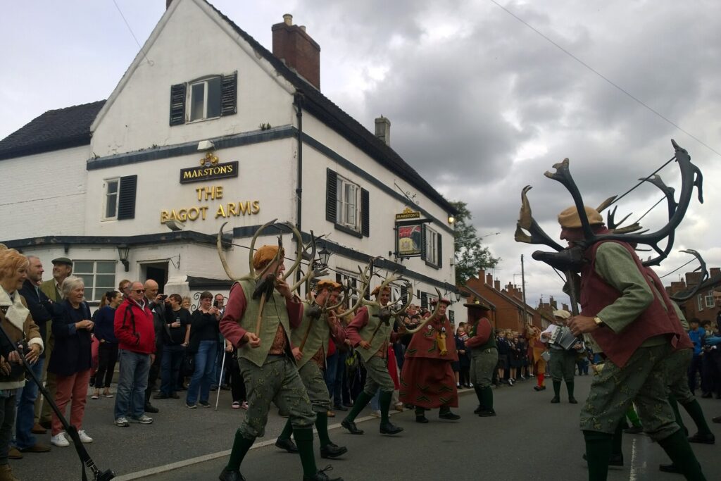 Said to be the oldest folk dance in England it is held in Abbots Bromley, Staffordshire, England. The dance involves reindeer antlers, a hobby horse…