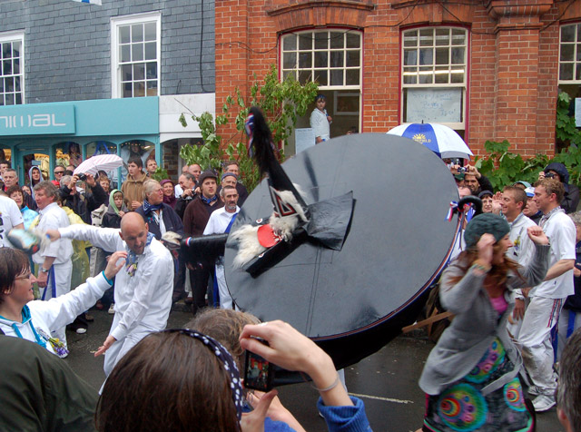 Padstow, Mayday 2009 (2) The town of Padstow in north Cornwall celebrates May Day each year with its famous 'Obby 'Oss Festival [1]. Two rival…