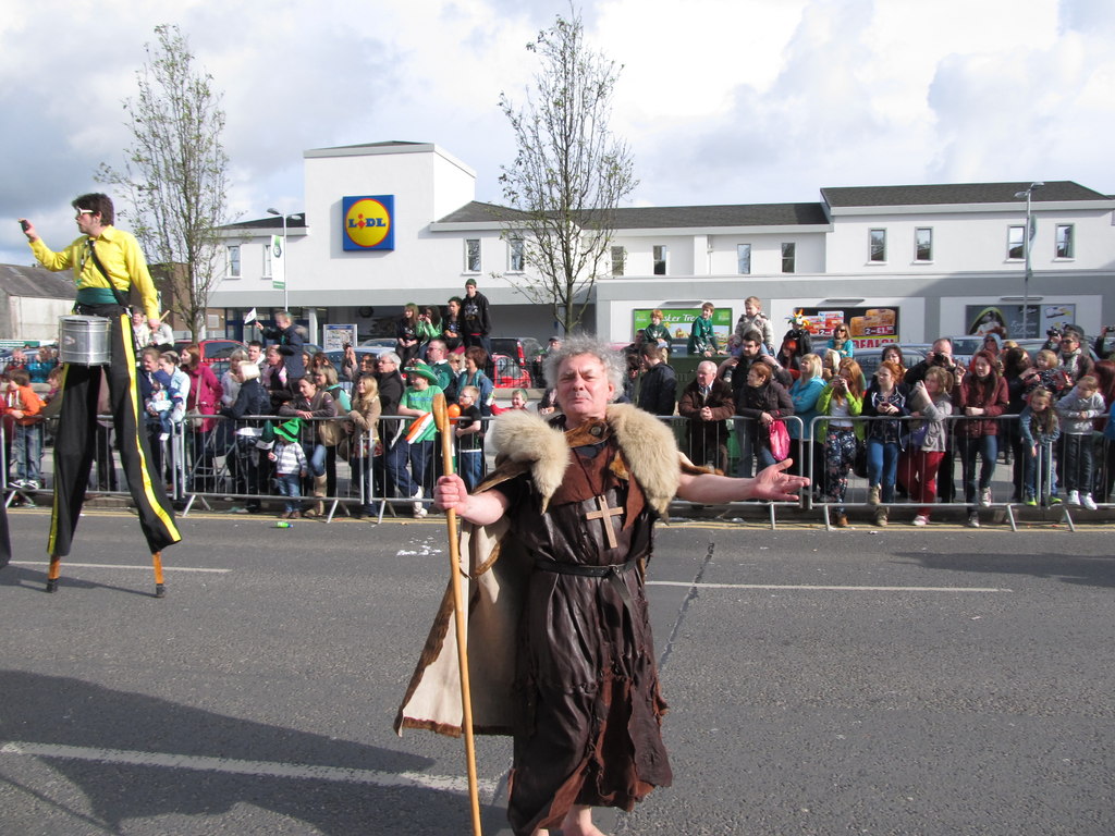 St Patrick outside Lidl Store in Downpatrick