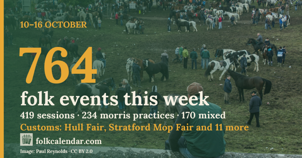 764 folk events this week, 10–16 October
